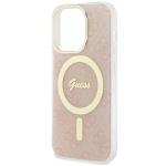 Carcasa Guess IML 4G cu MagSafe compatibila cu iPhone 15 Pro Max, Roz 7 - lerato.ro