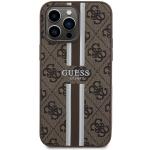Carcasa Guess 4G Printed Stripes cu MagSafe compatibila cu iPhone 15 Pro Max, Maro 2 - lerato.ro