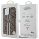 Carcasa Guess 4G Printed Stripes cu MagSafe compatibila cu iPhone 15 Pro Max, Maro 9 - lerato.ro