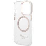 Carcasa Guess Metal Outline Magsafe compatibila cu iPhone 15 Pro Max, Gold 8 - lerato.ro