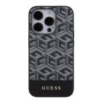 Carcasa Guess GCube Stripes cu MagSafe compatibila cu iPhone 15 Pro Max, Negru 2 - lerato.ro