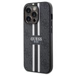 Carcasa Guess 4G Printed Stripes cu MagSafe compatibila cu iPhone 15 Pro Max, Negru 3 - lerato.ro