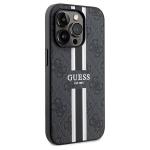 Carcasa Guess 4G Printed Stripes cu MagSafe compatibila cu iPhone 15 Pro Max, Negru 5 - lerato.ro