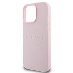 Carcasa Guess Grained Gold Ring cu MagSafe compatibila cu iPhone 15 Pro Max, Roz 7 - lerato.ro