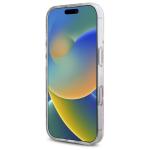 Carcasa Guess Resin Flower Glitter MagSafe compatibila cu iPhone 16, Roz 6 - lerato.ro