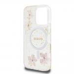Carcasa Guess Resin Flower Glitter cu MagSafe compatibila cu iPhone 16 Pro, Roz 8 - lerato.ro