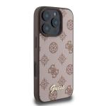 Carcasa Guess Peony Script cu MagSafe compatibila cu iPhone 16 Pro, Maro 3 - lerato.ro