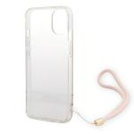 Carcasa Guess 4G Print Strap compatibila cu iPhone 14 Plus / 15 Plus, Roz 7 - lerato.ro