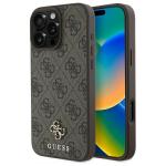 Carcasa Guess 4G Small Classic cu MagSafe compatibila cu iPhone 16 Pro Max, Maro 4 - lerato.ro