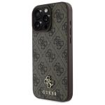 Carcasa Guess 4G Small Classic cu MagSafe compatibila cu iPhone 16 Pro Max, Maro 3 - lerato.ro