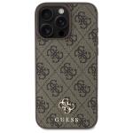 Carcasa Guess 4G Small Classic cu MagSafe compatibila cu iPhone 16 Pro Max, Maro 2 - lerato.ro