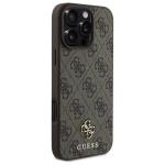 Carcasa Guess 4G Small Classic cu MagSafe compatibila cu iPhone 16 Pro Max, Maro 5 - lerato.ro