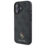 Carcasa Guess Small Classic 4G cu MagSafe compatibila cu iPhone 16, Negru 3 - lerato.ro