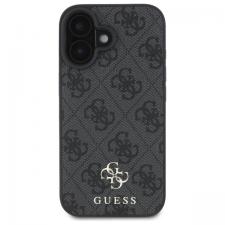 Huse si carcase iPhone 16, Carcasa Guess Small Classic 4G cu MagSafe compatibila cu iPhone 16, Negru, lerato.ro