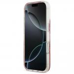 Carcasa Guess Resin Bottom Glitter cu MagSafe compatibila cu iPhone 17, Roz 6 - lerato.ro