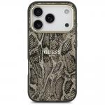 Carcasa Guess Python Pattern cu MagSafe compatibila cu iPhone 17 Pro, Maro 2 - lerato.ro