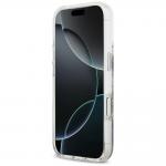 Carcasa Guess Resin Flowers Glitter cu MagSafe compatibila cu iPhone 17 Pro, Mov 6 - lerato.ro