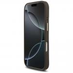Carcasa Guess 4G Big 4G Classic Logo Big Strap Metal Buttons compatibila cu iPhone 17 Pro, Maro 6 - lerato.ro