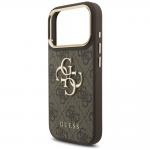 Carcasa Guess 4G Big 4G Classic Logo Big Strap Metal Buttons compatibila cu iPhone 17 Pro, Maro 7 - lerato.ro
