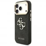 Carcasa Guess 4G Big 4G Classic Logo Big Strap Metal Buttons compatibila cu iPhone 17 Pro, Negru 3 - lerato.ro