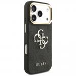 Carcasa Guess 4G Big 4G Classic Logo Big Strap Metal Buttons compatibila cu iPhone 17 Pro, Negru 5 - lerato.ro