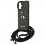 Carcasa Guess 4G Big Logo Cord Stap Crossbody compatibila cu iPhone 17, Negru 6 - lerato.ro