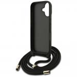 Carcasa Guess 4G Big Logo Cord Stap Crossbody compatibila cu iPhone 17, Negru 7 - lerato.ro
