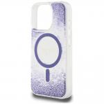 Carcasa Guess HC Resin Bottom Glitter cu MagSafe compatibila cu iPhone 16 Pro Max, Mov 7 - lerato.ro