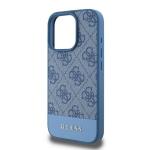 Carcasa Guess 4G Bottom Strip compatibila cu iPhone 16 Pro, Albastru 5 - lerato.ro