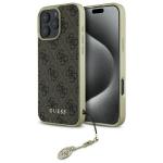 Carcasa Guess 4G Charms Collection compatibila cu iPhone 16 Pro Max, Maro 4 - lerato.ro