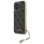 Carcasa Guess 4G Charms Collection compatibila cu iPhone 16 Pro Max, Maro 3 - lerato.ro