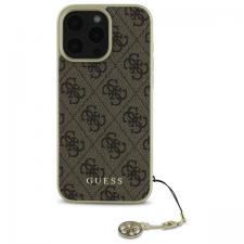 Carcasa Guess 4G Charms Collection compatibila cu iPhone 16 Pro Max, Maro