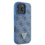 Carcasa Guess 4G Triangle Strass cu MagSafe compatibila cu iPhone 16 Pro Max, Albastru 5 - lerato.ro