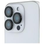 Protectie sticla securizata camera foto Guess Max Lens Protective Metal compatibila cu iPhone 16 Pro / 16 Pro Max, Negru 2 - lerato.ro