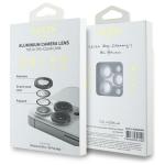 Protectie sticla securizata camera foto Guess Max Lens Protective Metal compatibila cu iPhone 16 Pro / 16 Pro Max, Negru 4 - lerato.ro