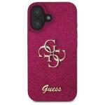 Carcasa Guess Fixed Glitter Big 4G compatibila cu iPhone 16, Mov 2 - lerato.ro