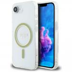 Carcasa Guess IML Glitter Circle cu MagSafe compatibila cu iPhone 16e, Transparent 4 - lerato.ro