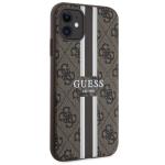 Carcasa Guess 4G Printed Stripes cu MagSafe compatibila cu iPhone 11 / XR, Maro 5 - lerato.ro