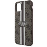 Carcasa Guess 4G Printed Stripes cu MagSafe compatibila cu iPhone 11 / XR, Maro 7 - lerato.ro