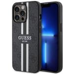 Carcasa Guess 4G Printed Stripes cu MagSafe compatibila cu iPhone 13 Pro / 13, Negru 4 - lerato.ro