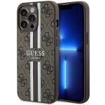 Carcasa Guess 4G Printed Stripes cu MagSafe compatibila cu iPhone 13 Pro / 13, Maro 4 - lerato.ro