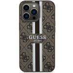 Carcasa Guess 4G Printed Stripes cu MagSafe compatibila cu iPhone 13 Pro / 13, Maro 2 - lerato.ro