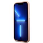 Carcasa Guess Peony Logo Plate cu MagSafe compatibila cu iPhone 13 Pro / 13, Roz 6 - lerato.ro