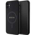 Carcasa Guess Saffiano cu MagSafe compatibila cu iPhone 11 / XR, Negru 4 - lerato.ro