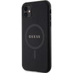 Carcasa Guess Saffiano cu MagSafe compatibila cu iPhone 11 / XR, Negru 3 - lerato.ro