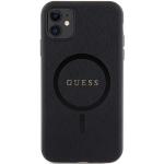 Carcasa Guess Saffiano cu MagSafe compatibila cu iPhone 11 / XR, Negru 2 - lerato.ro