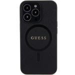 Carcasa Guess Saffiano cu MagSafe compatibila cu iPhone 13 Pro / 13, Negru 2 - lerato.ro
