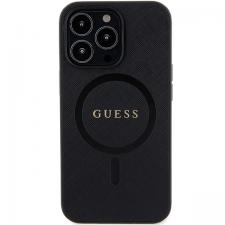 Carcasa Guess Saffiano cu MagSafe compatibila cu iPhone 13 Pro / 13, Negru