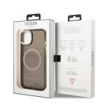 Carcasa Guess Gold Outline Translucent cu MagSafe compatibila cu iPhone 13 / 14 / 15, Negru 9 - lerato.ro