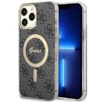 Carcasa Guess 4G cu MagSafe compatibila cu iPhone 13 Pro Max, Negru 4 - lerato.ro
